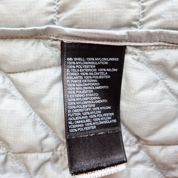 The North Face Thermoball Trekker Puffer Jacket Zip-Up Lightweight Grey - Picture 13 of 16